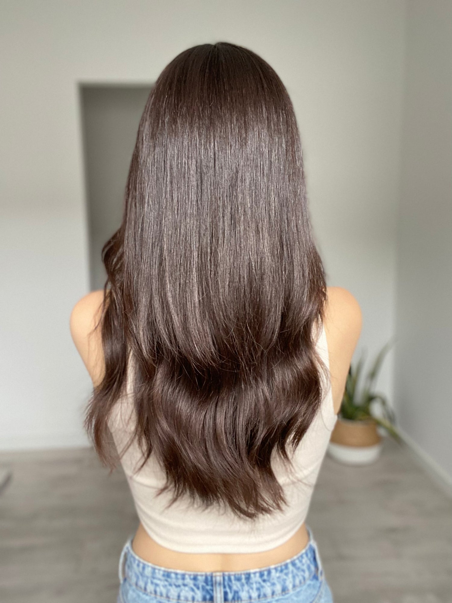 Natural Darkest Brunette // Game Changer Wig // 22 Inches // S Cap
