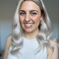 Icy Silver Blonde 7x7 18 Inches Topper