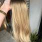Warm Rooted Blonde // 7x7 // 16" // Topper