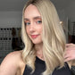 Warm Rooted Blonde // 7x7 // 16" // Topper