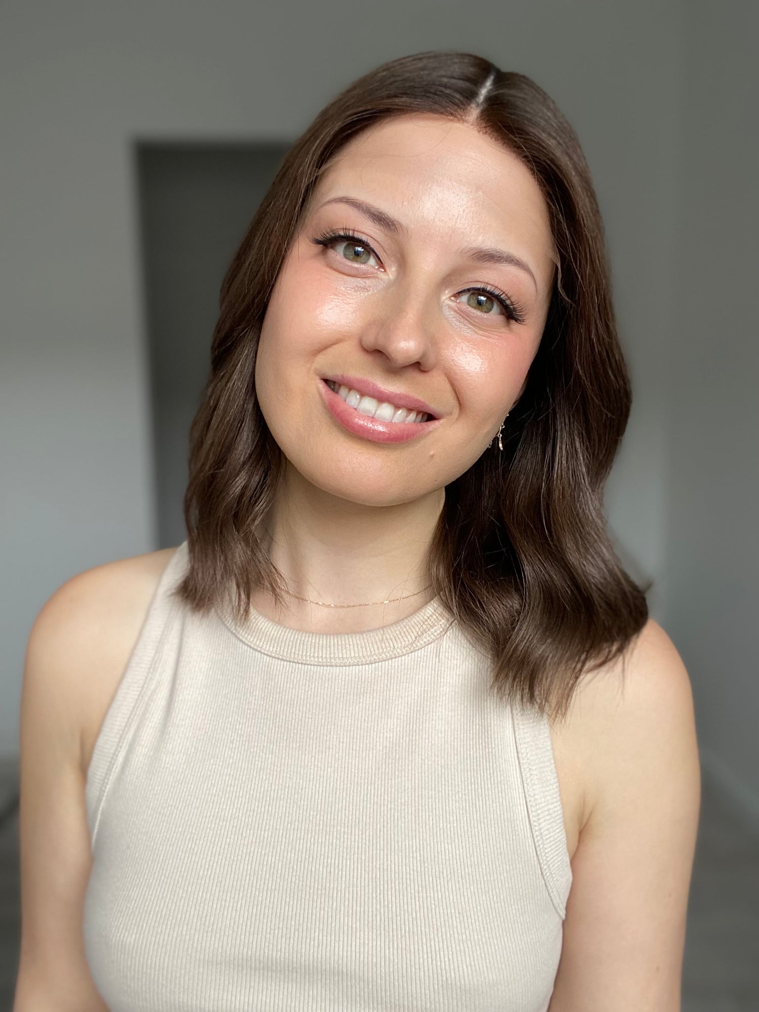 Dark Ashy Brunette // Game Changer Wig // 14 Inches // M Cap