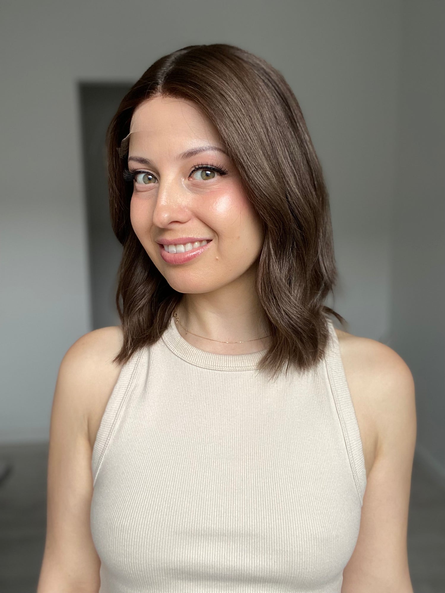 Dark Ashy Brunette // Game Changer Wig // 14 Inches // M Cap