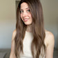 Medium Balayage Brunette // Lace Front Essentials Wig // 24 Inches // M Cap