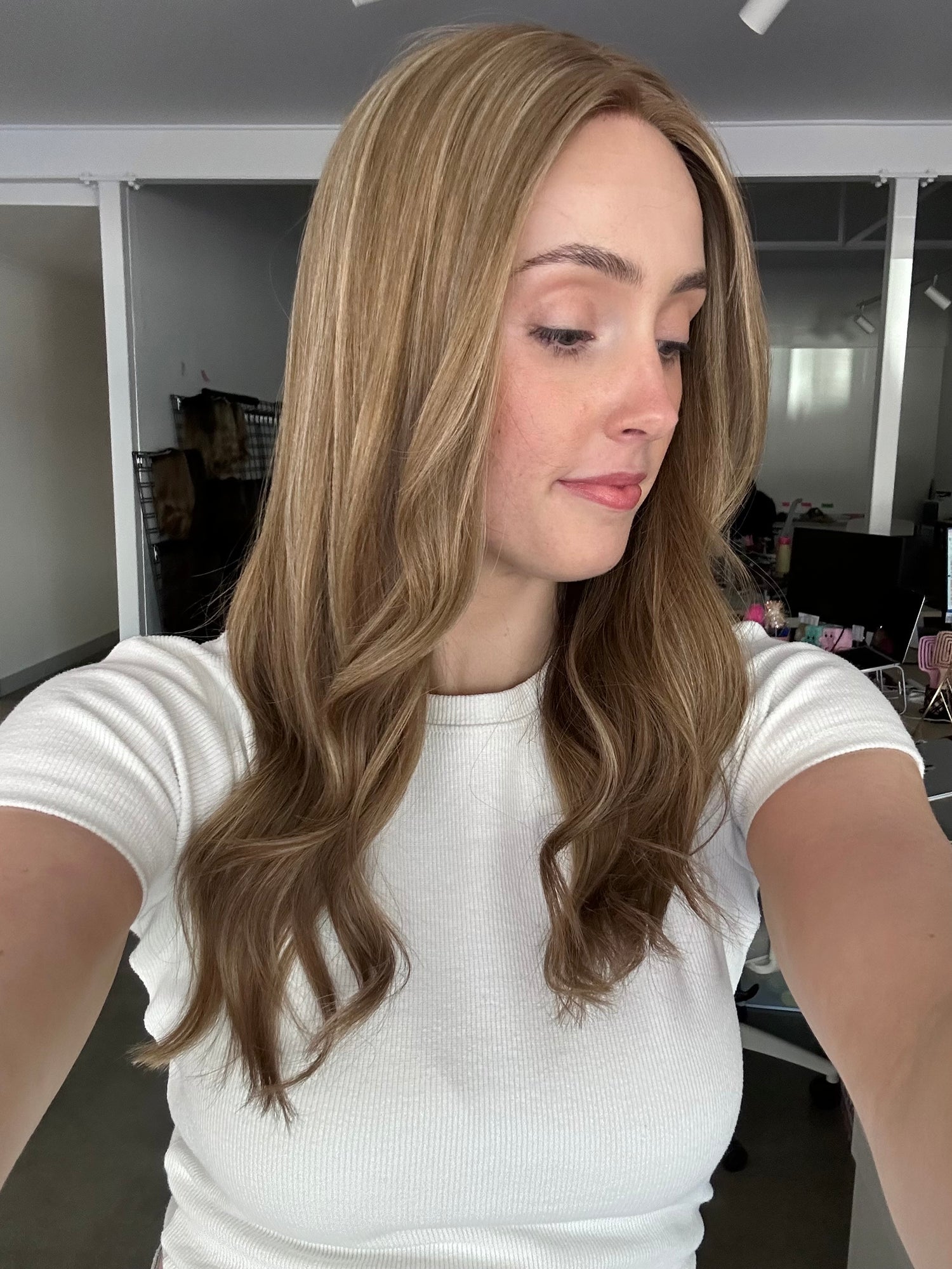 Dimensional Dark Blonde Game Changer Wig // S Cap // 22 Inches