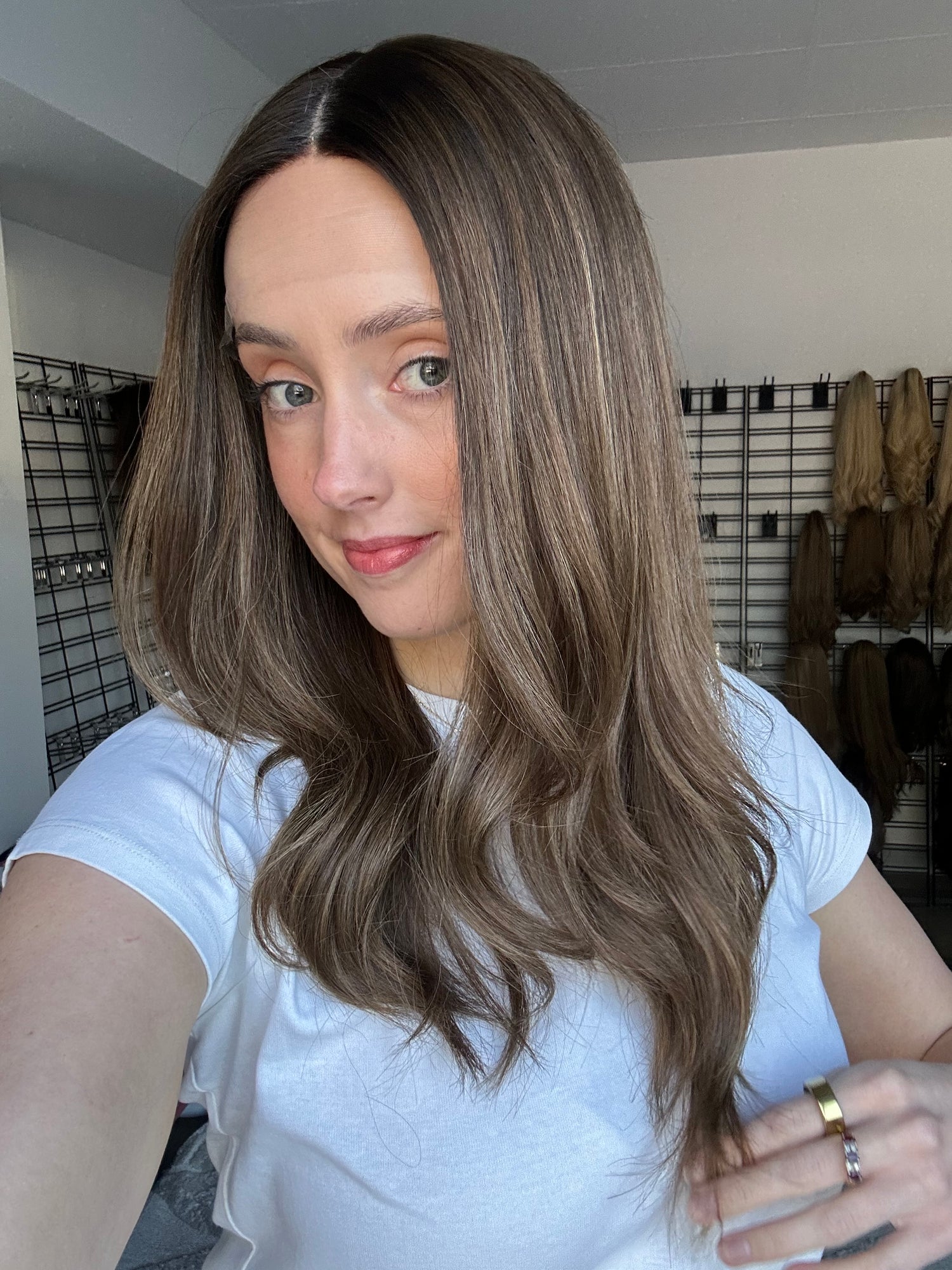 Dimensional Dark Brunette Game Changer Wig // XS-S Cap // 20 Inches