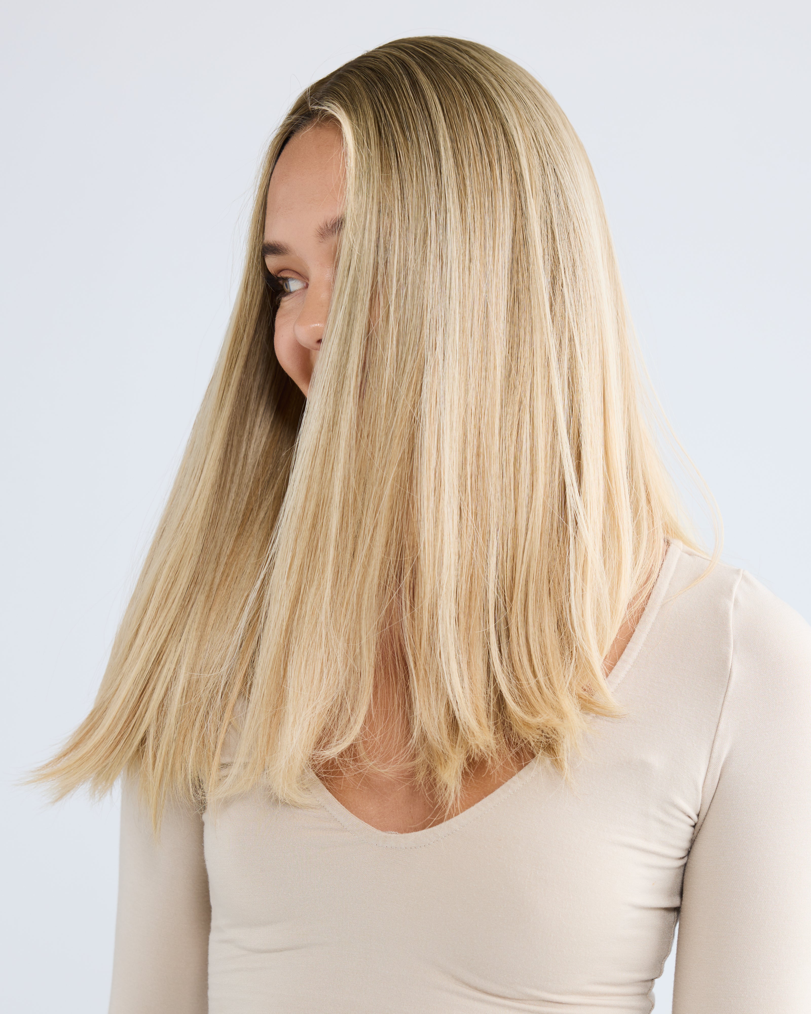 Champagne Blonde // Silk Topper