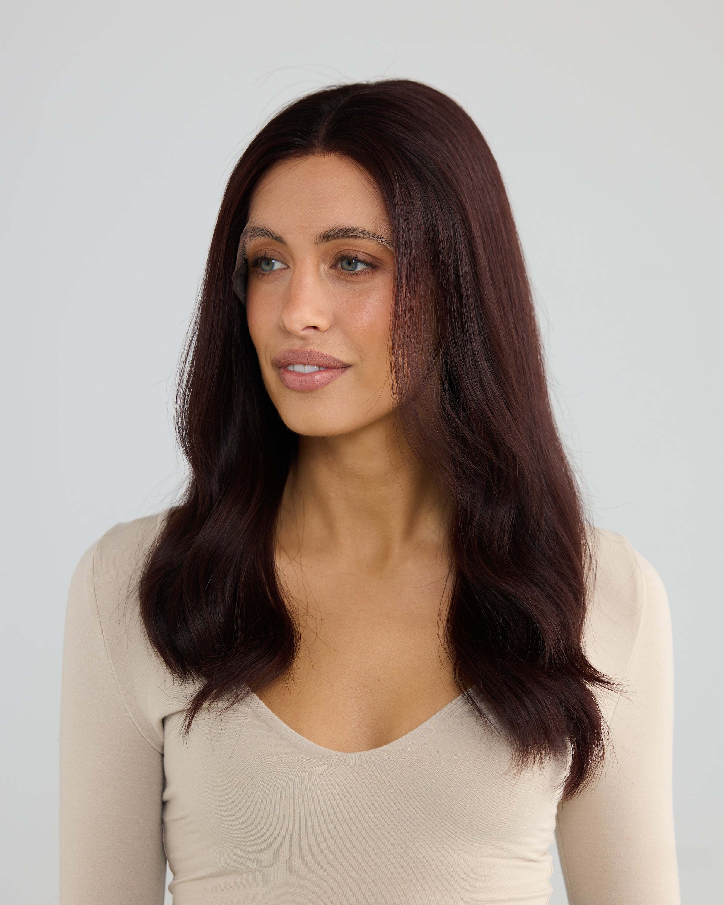 Cherry Brunette - Large / 20 inch // Exclusive Lace Wig
