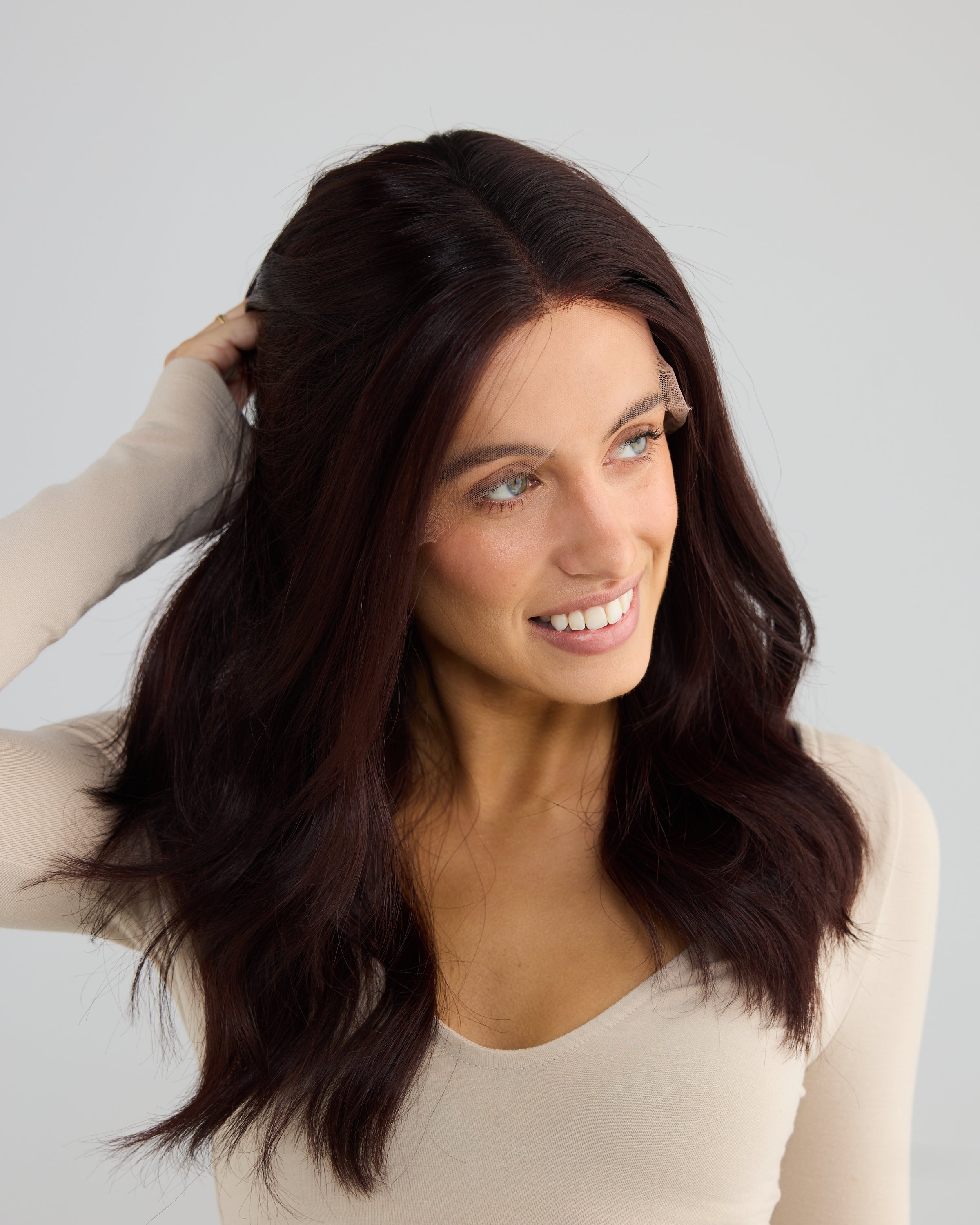 Cherry Brunette - Large / 20 inch // Exclusive Lace Wig