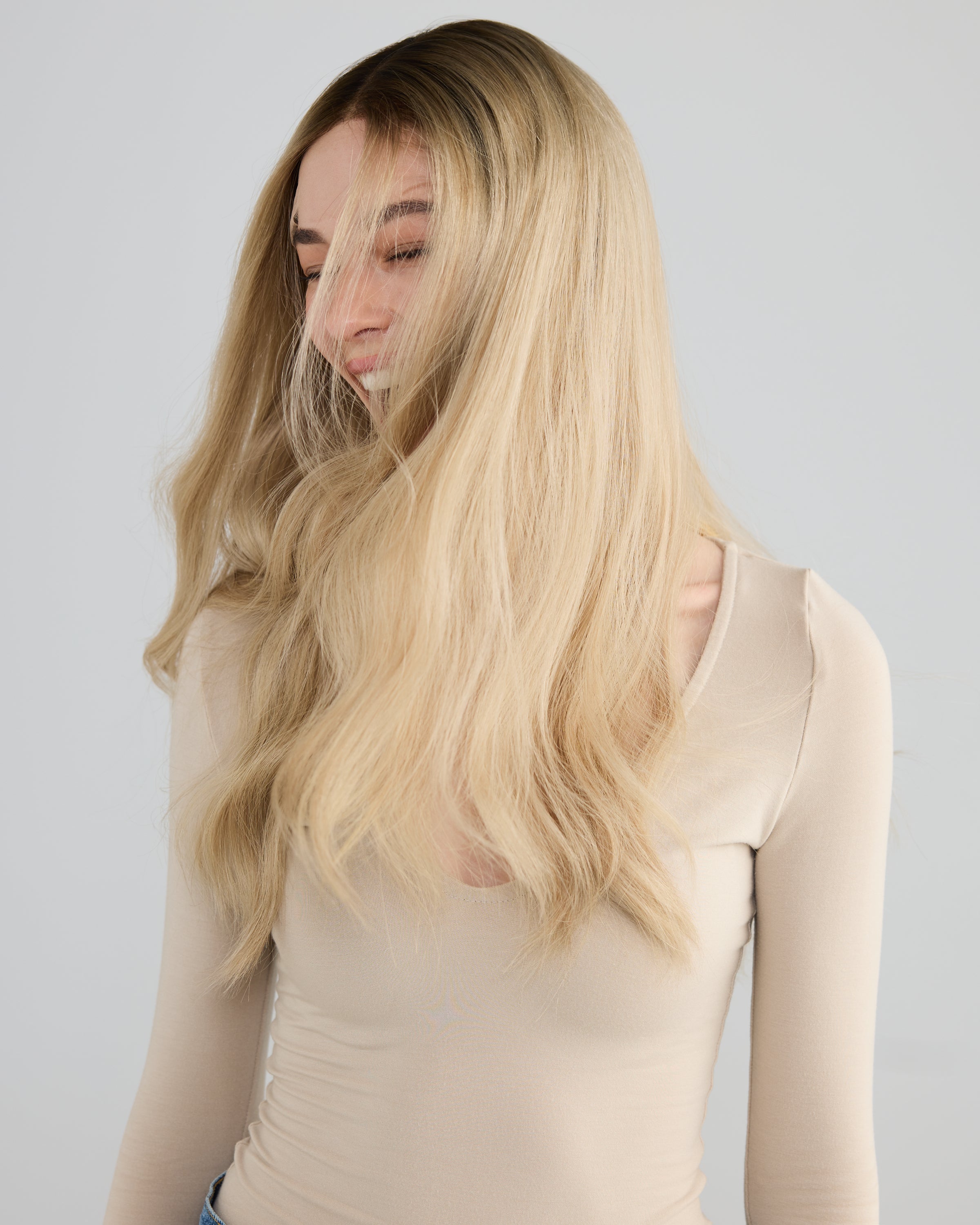 Coconut Cream - Medium / 24 inch // Exclusive Lace Wig