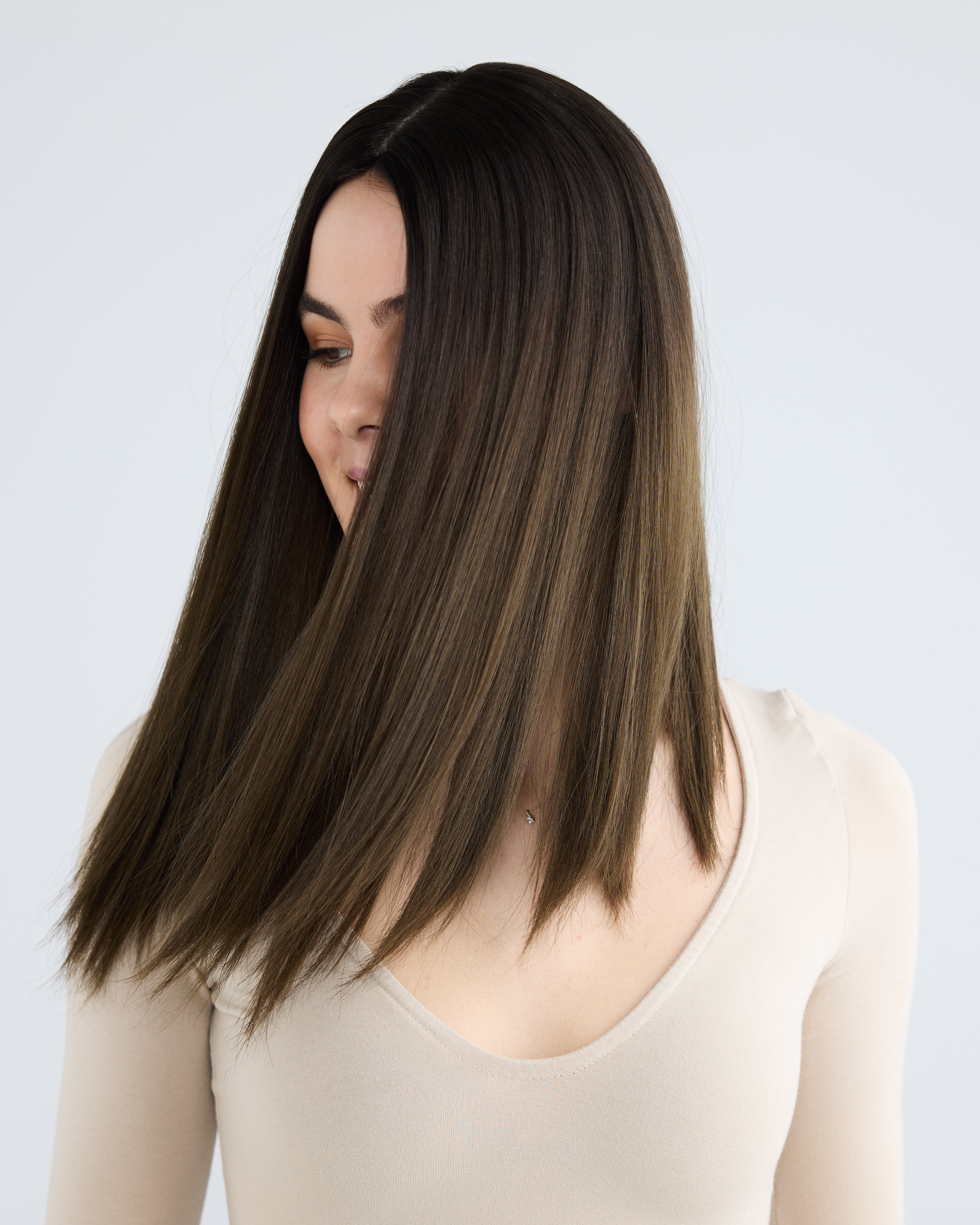 Cool Brunette // Silk Topper