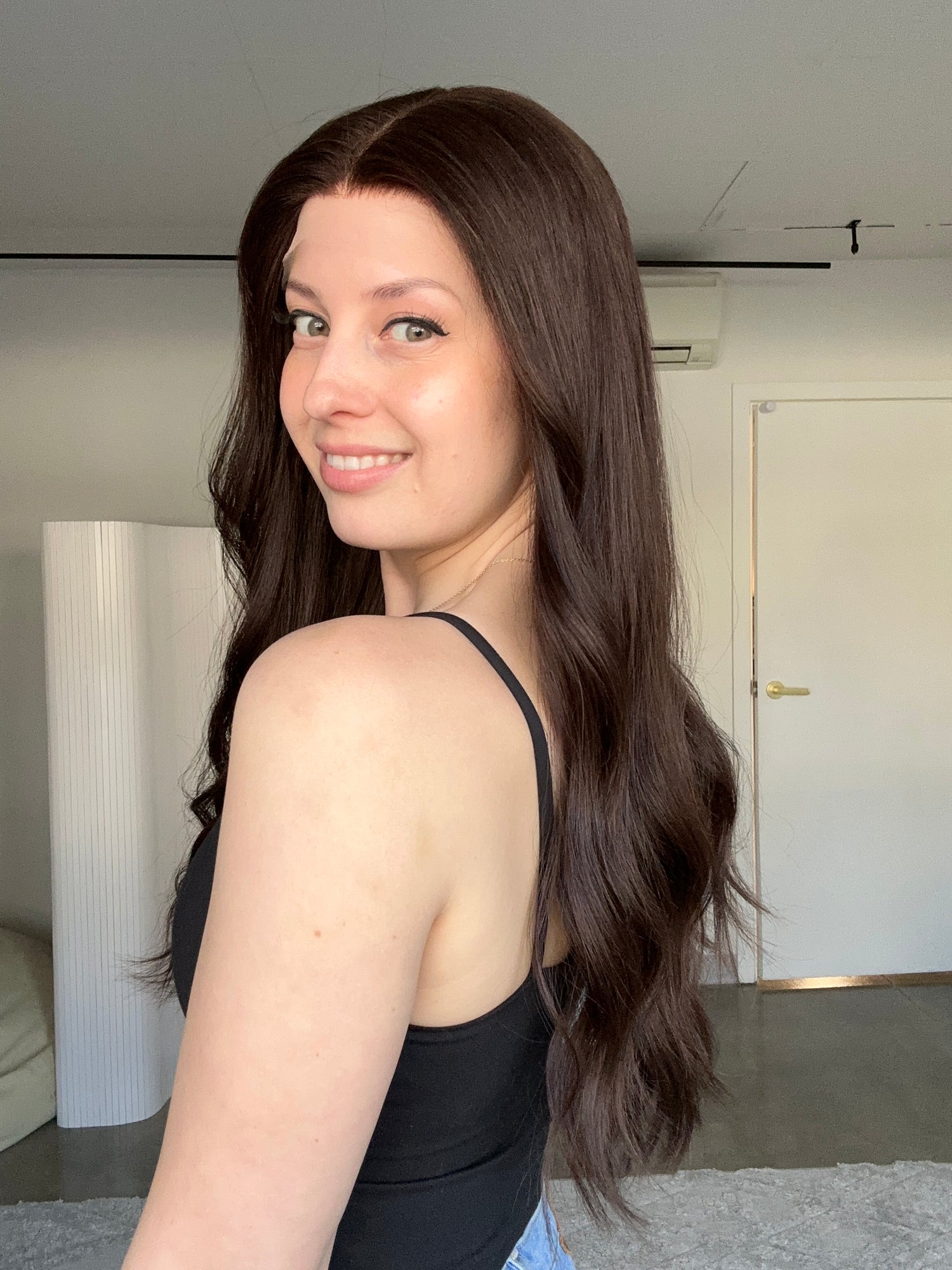 Natural Darkest Brunette // Luxe Wig // 24 Inches // M Cap