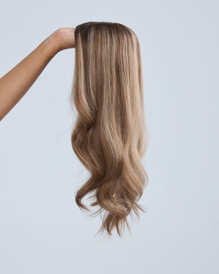 EARTHY BRONDE // HAIR TOPPER STUDIO