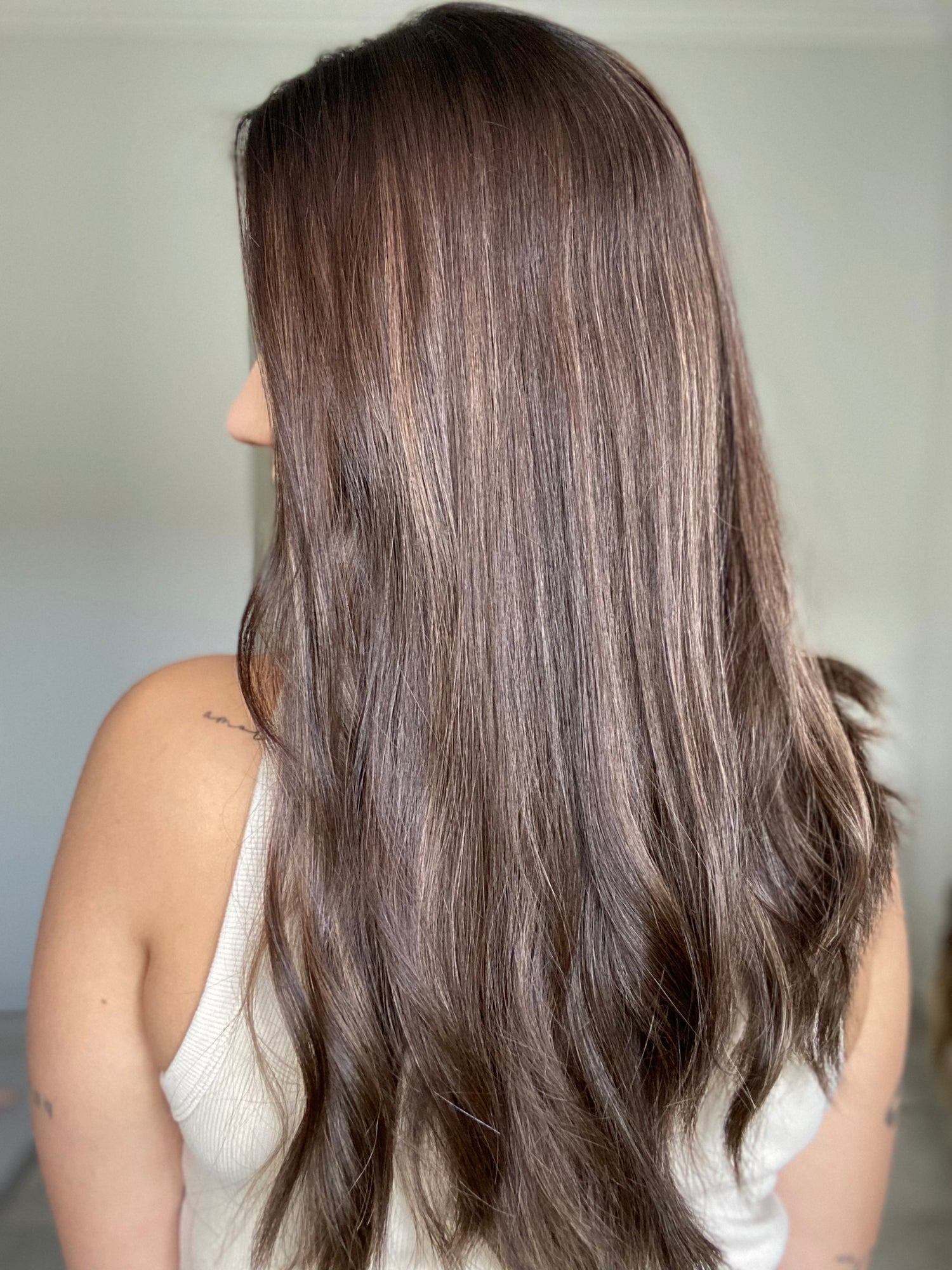 Dark Dimensional Brunette 9x9 24 Inches Topper