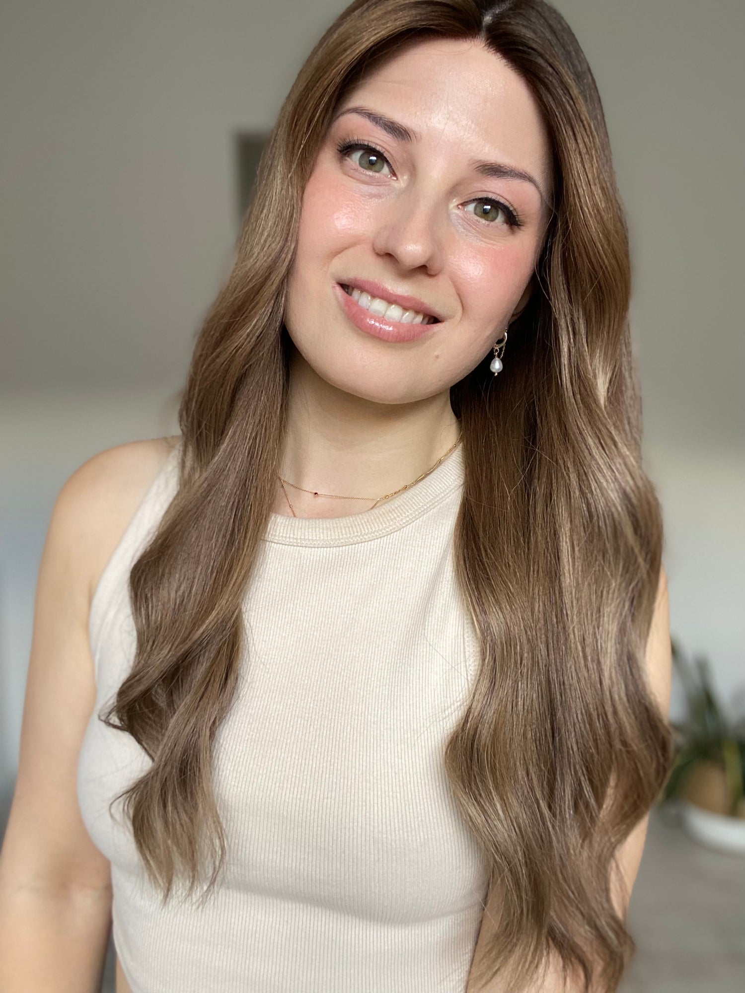 Light Rooted Brunette // Game Changer Wig // 24 inches // M Cap