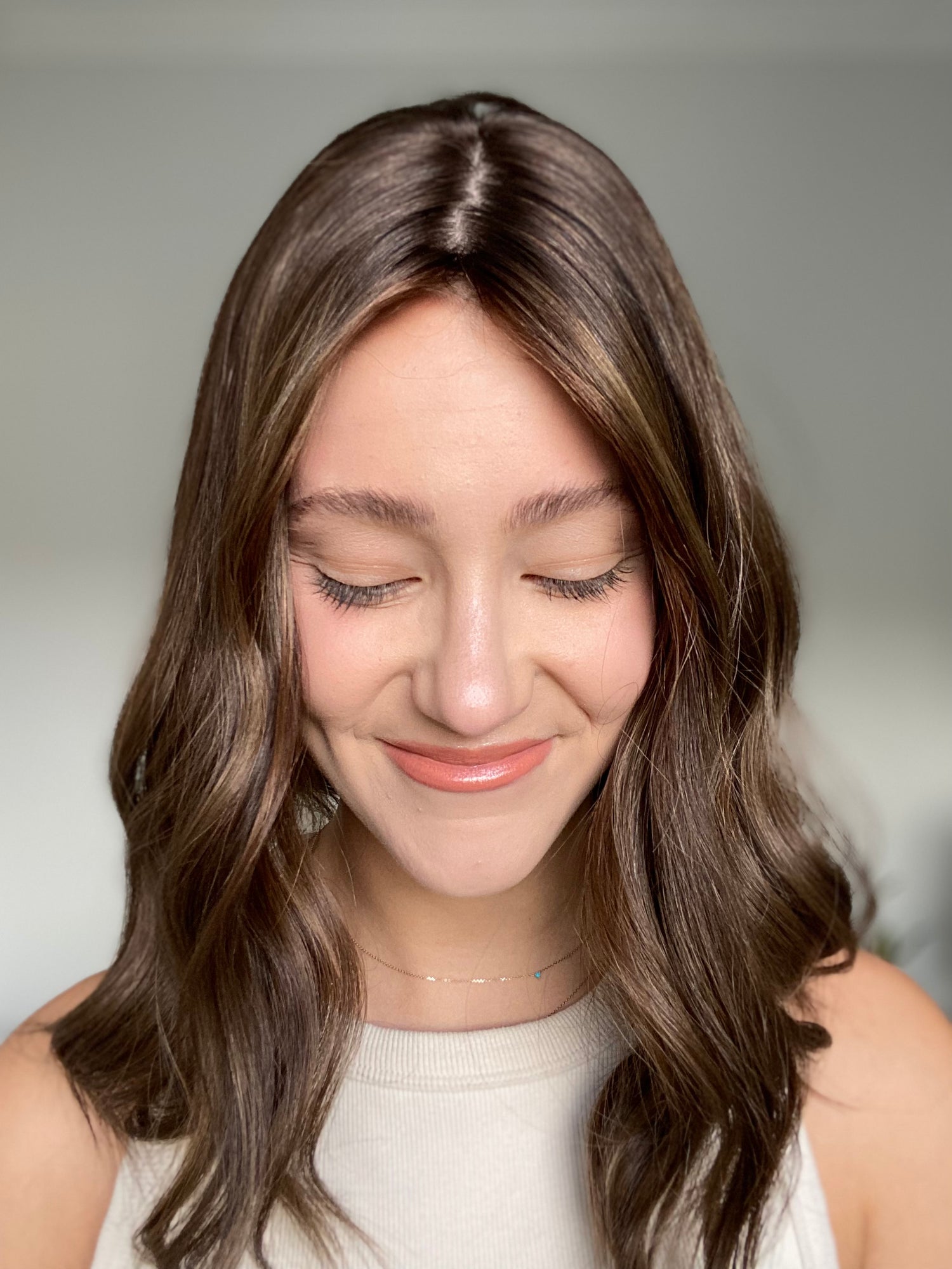 Dark Dimensional Brunette 8x8 16 Inches Topper