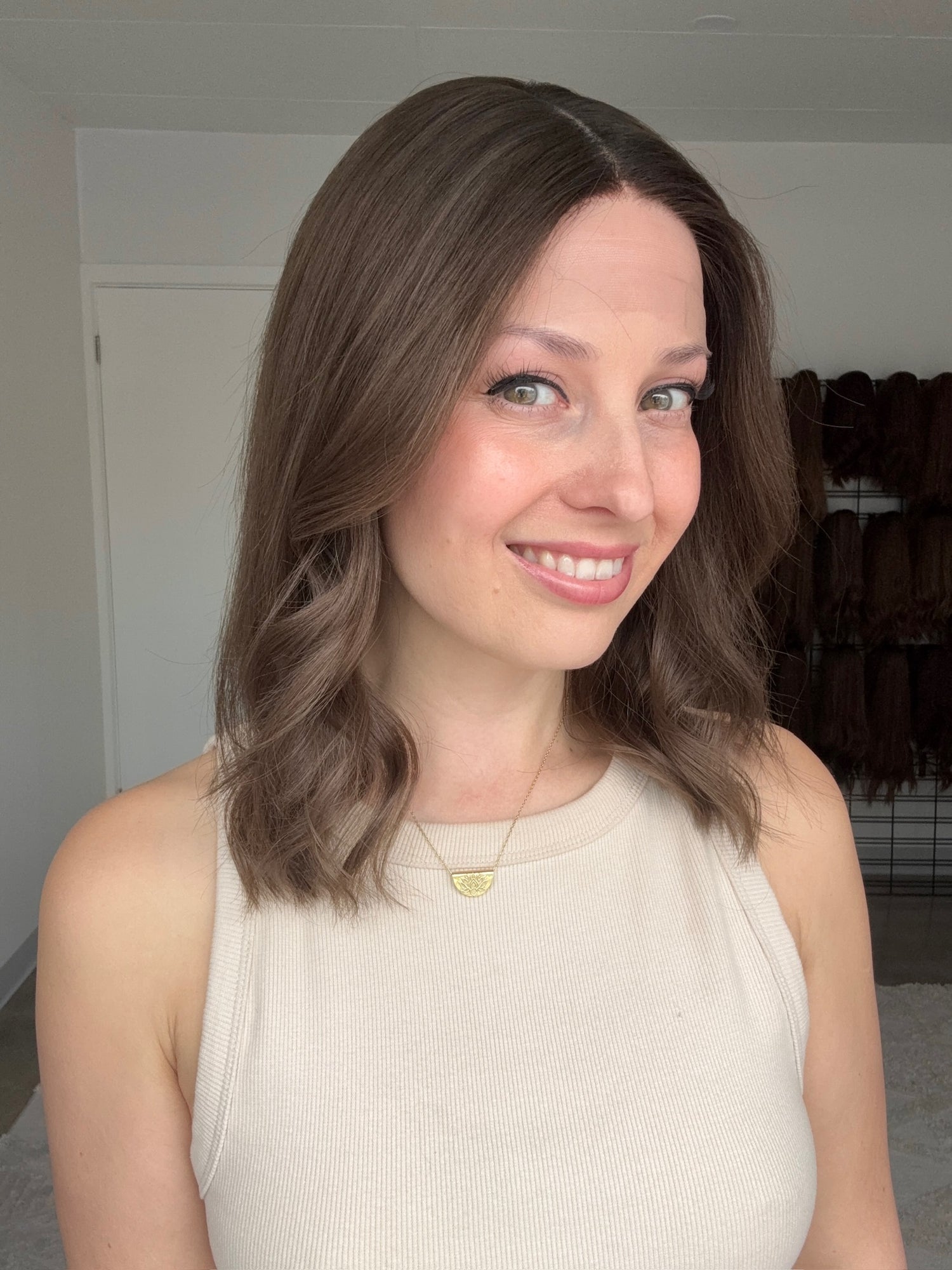 Light Neutral Brunette // Game Changer Wig // 16 Inches // XS Cap