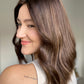 Dark Highlighted Brunette 8x8 16 Inches Topper