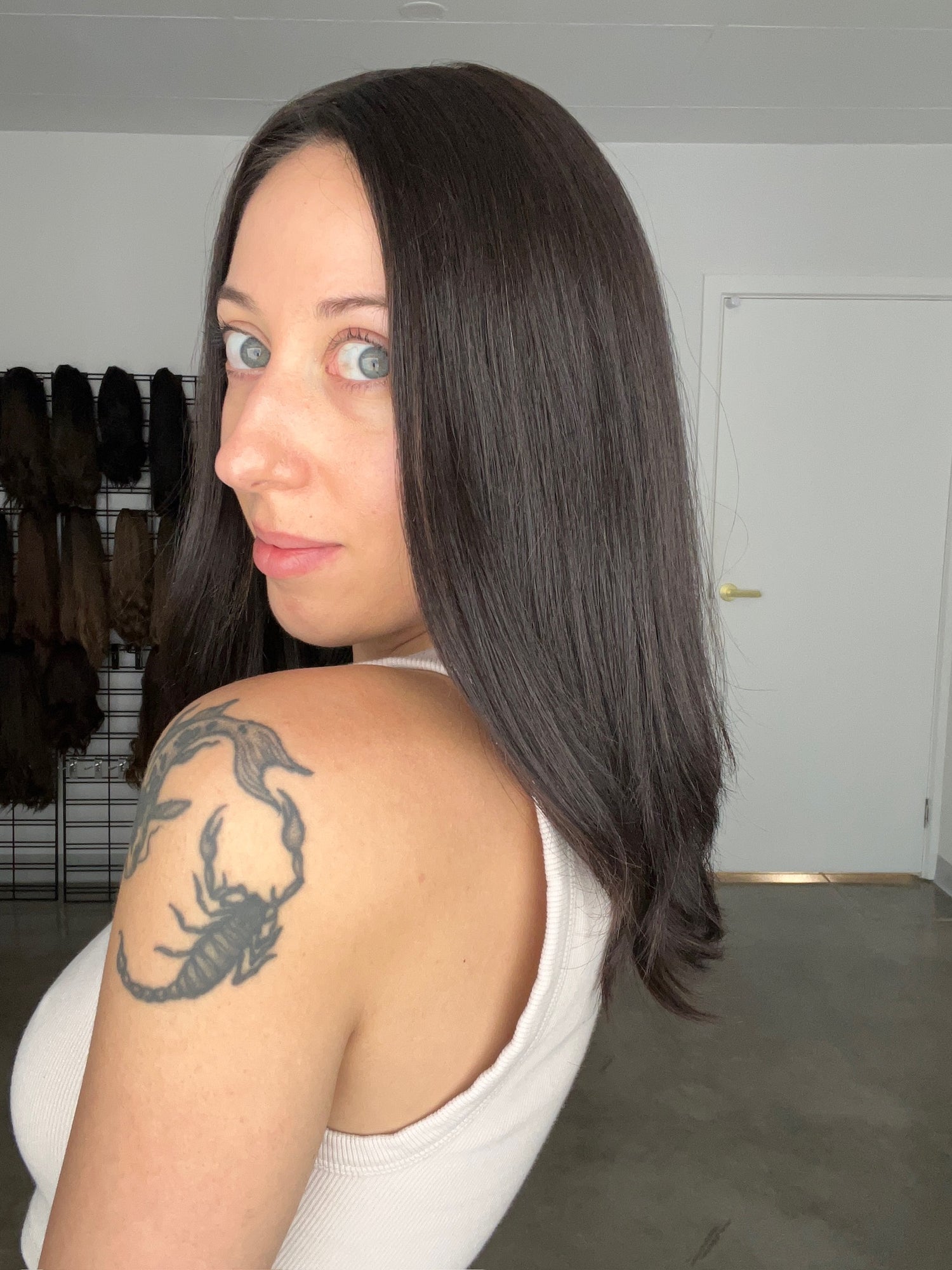 SECOND CHANCE // NATURAL DARKEST BRUNETTE TOPPER // 8X8 // 18