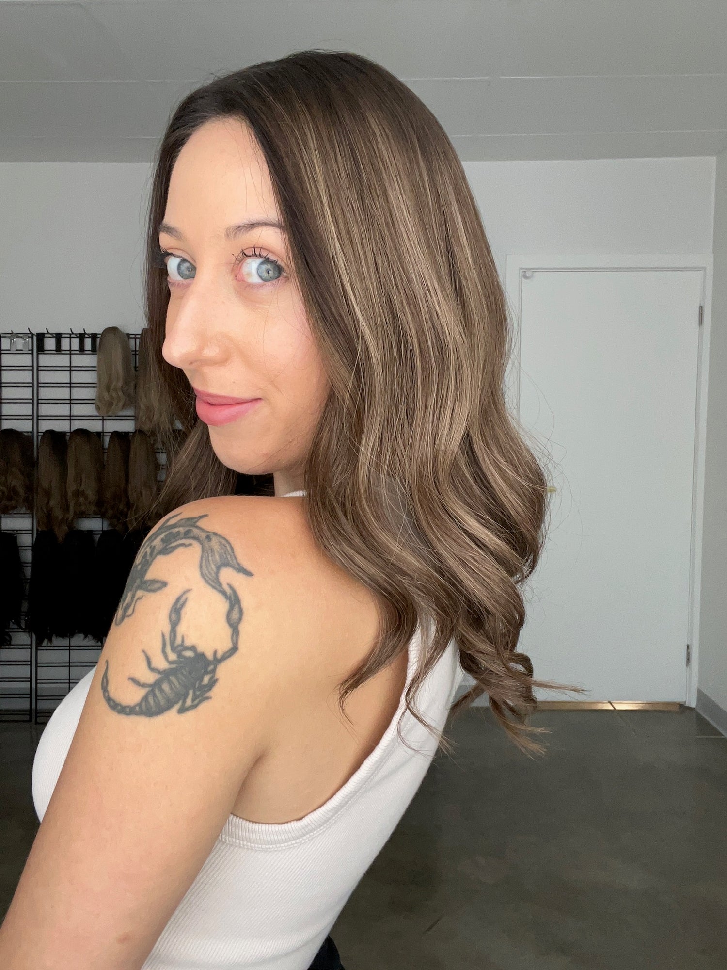 Light Brunette Balayage 7x7 18 Inches Topper