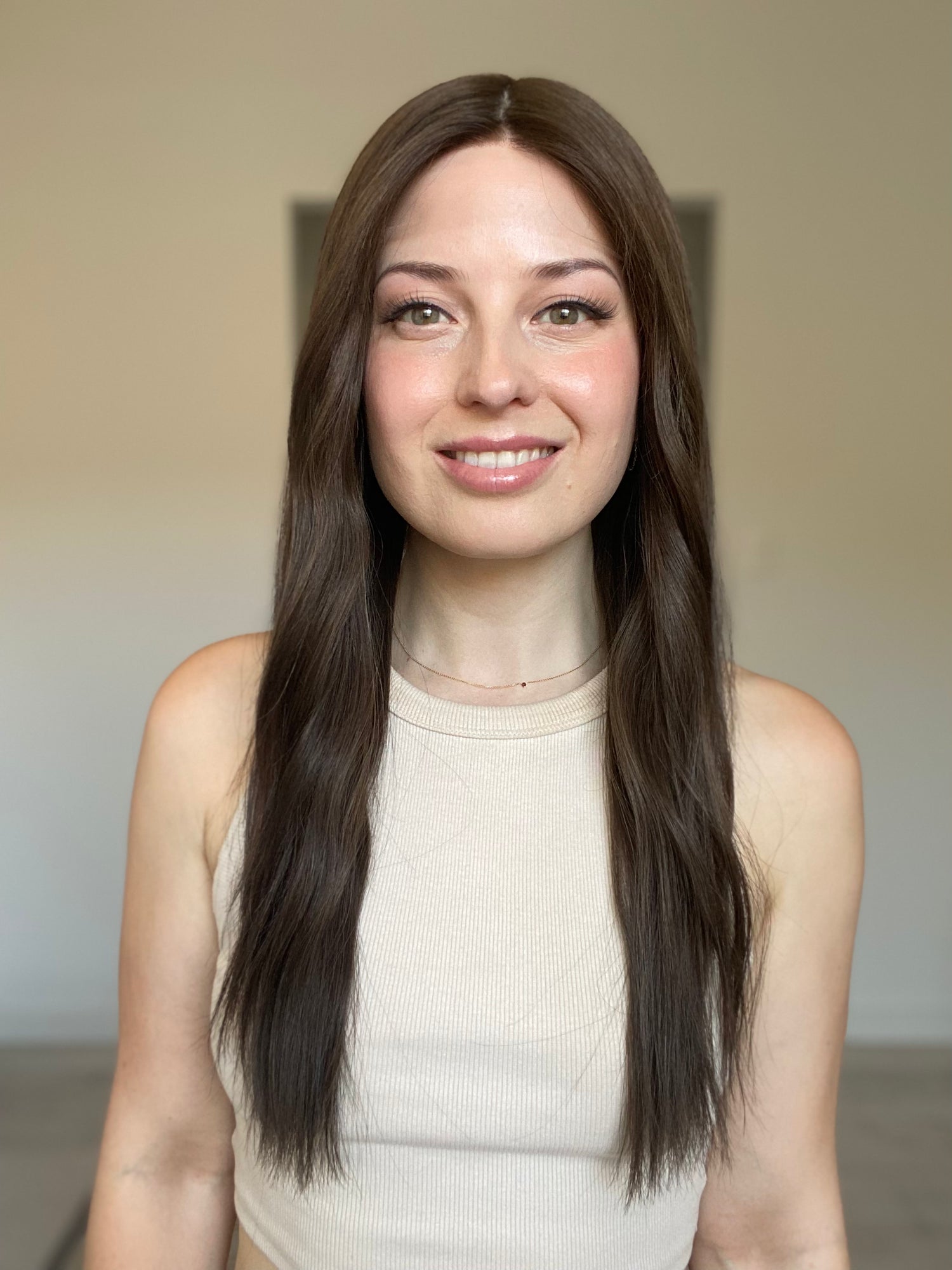 Dimensional Ashy Brunette // Game Changer Wig // 24 Inches // M Cap