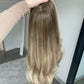 Soft Blonde Balayage 9x9 18 Inches Topper