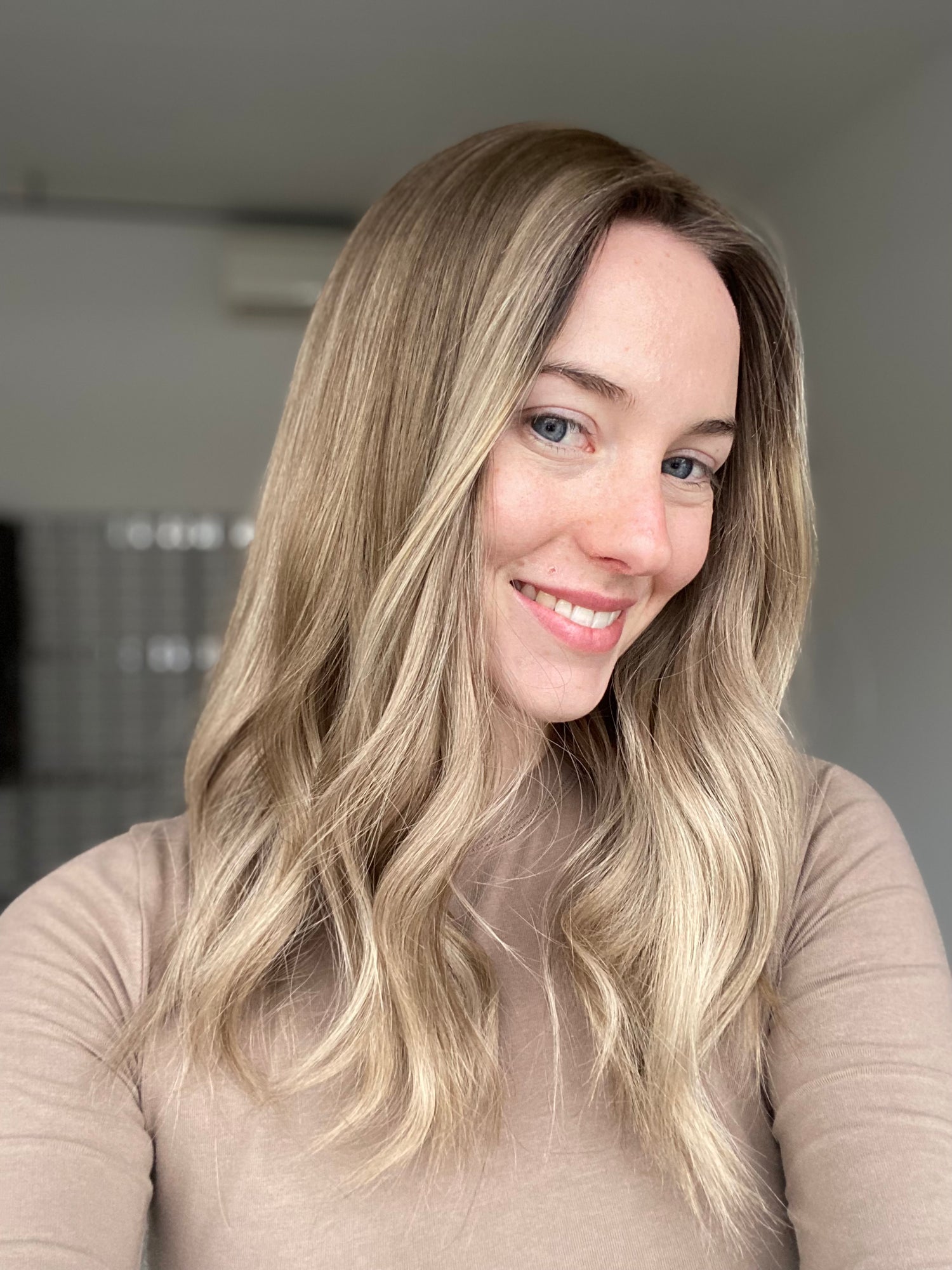 Soft Blonde Balayage 9x9 18 Inches Topper