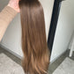 Neutral Brunette Balayage 8x8 22 Inches Topper