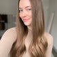 Neutral Brunette Balayage 8x8 22 Inches Topper