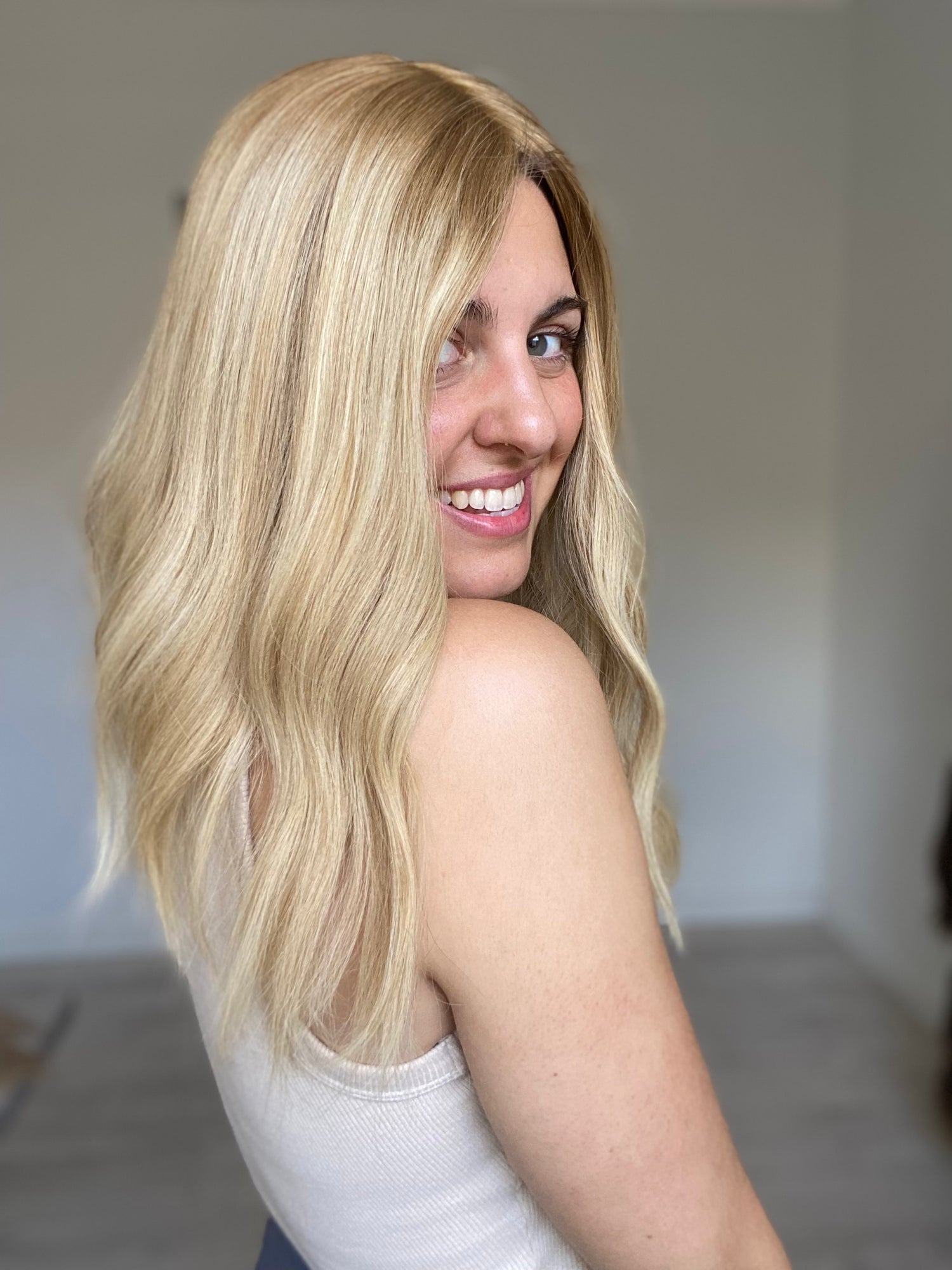 KIM'S CLOSET // Light Dimensional Blonde Topper // 16 Inches