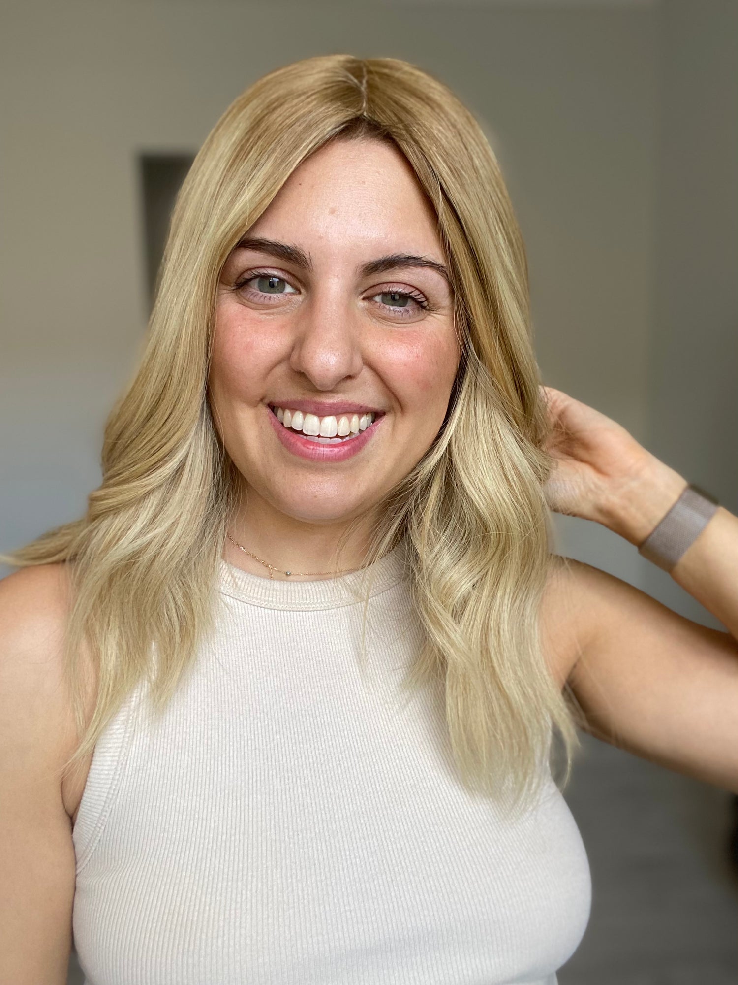 KIM'S CLOSET // Light Dimensional Blonde Topper // 16 Inches