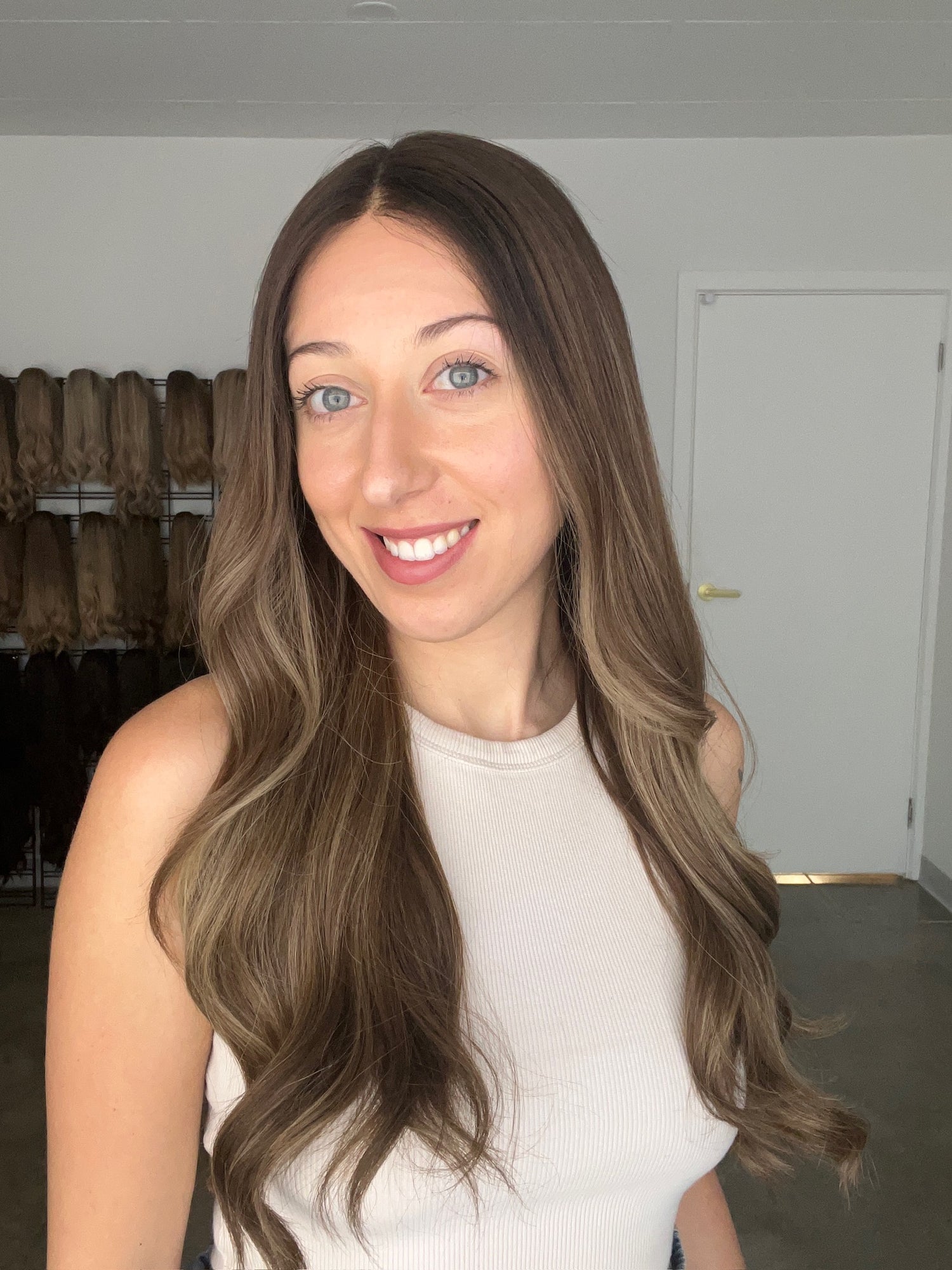 Soft Brunette Balayage // Luxe Wig // 24 inches // S Cap