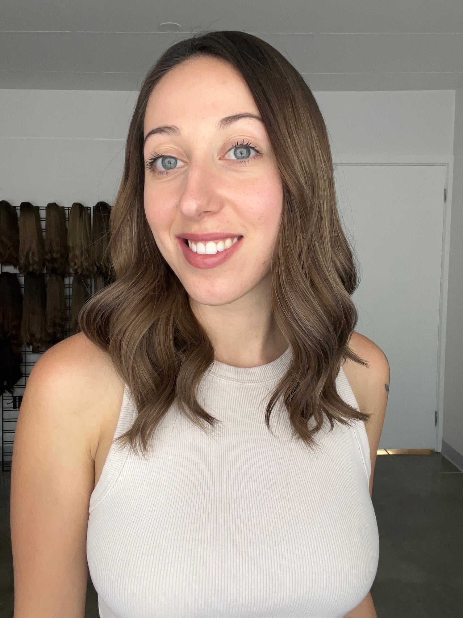 Dimensional Brunette Ombre 8x8 16 Inches Topper