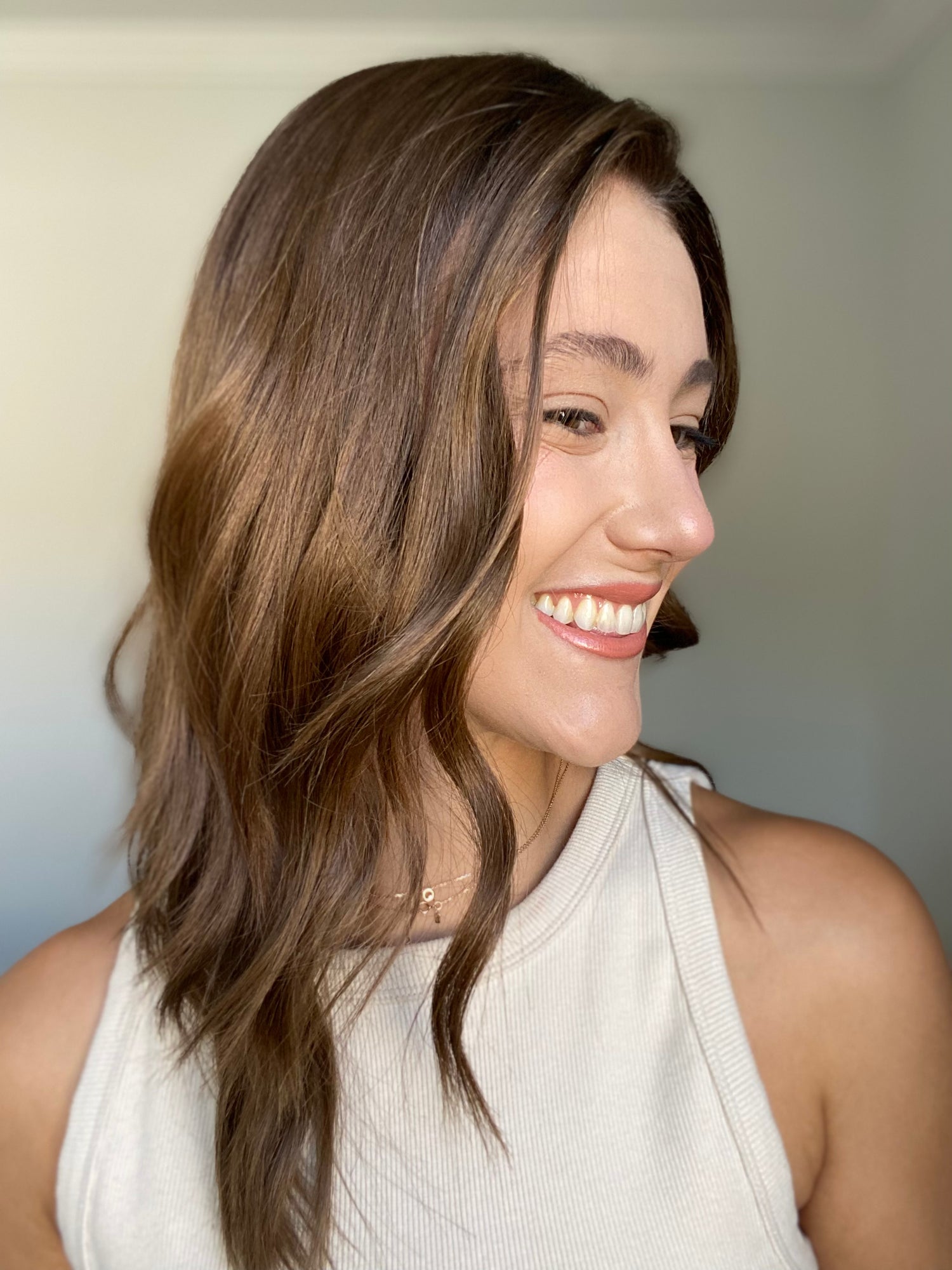 Soft Dimensional Brunette 9x9 18 Inches Topper