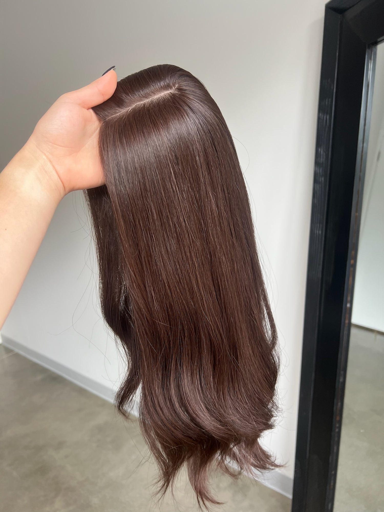 Natural Rich Brunette 9x9 18 Inches Topper