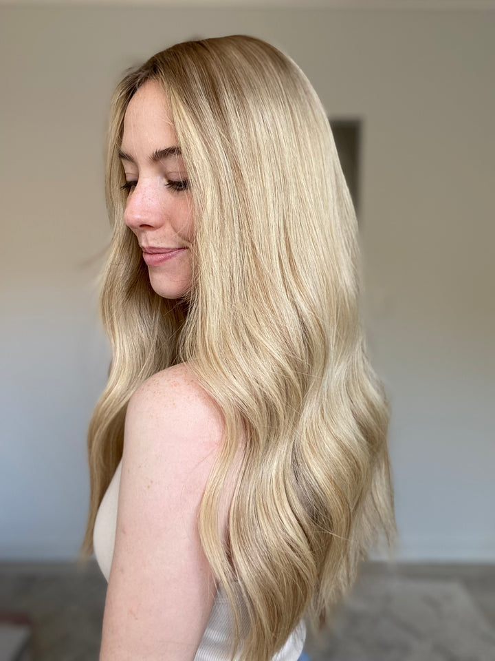 Light Creamy Blonde 9x9 22 Inches Topper