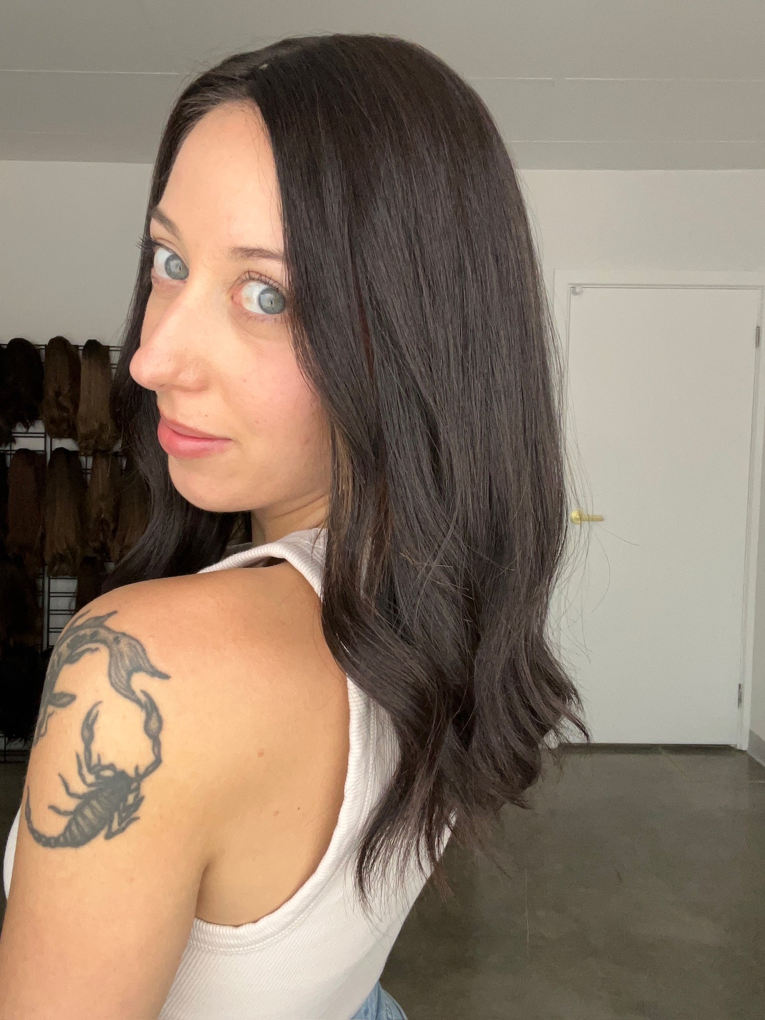 SECOND CHANCE // NATURAL DARKEST BRUNETTE TOPPER // 8x8 // 18