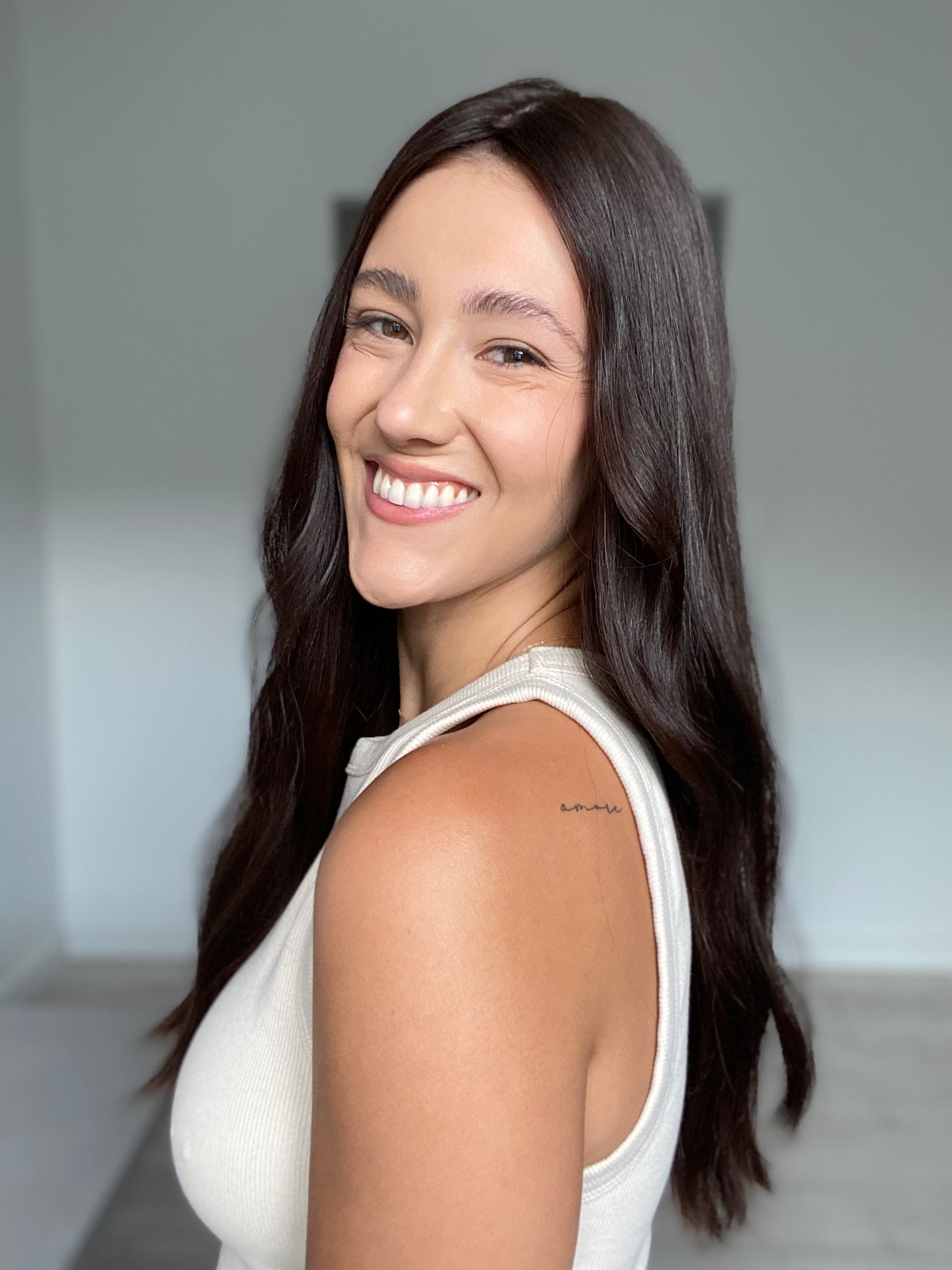 Natural Darkest Brunette // 24 Inches // Hair Topper | Lusta Hair