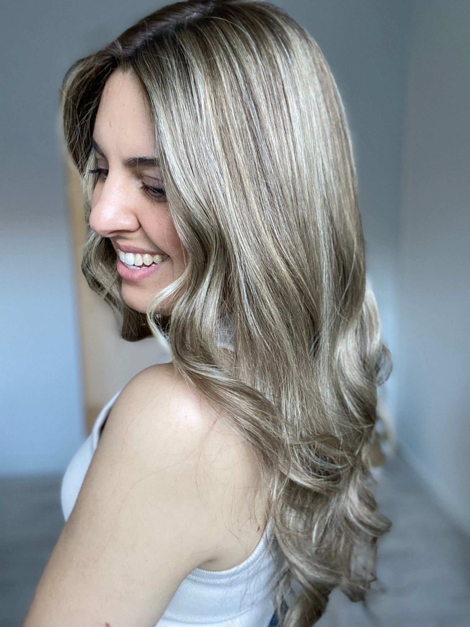 Light Brunette With Babylights // Essentials Wig // 24 Inches // M Cap
