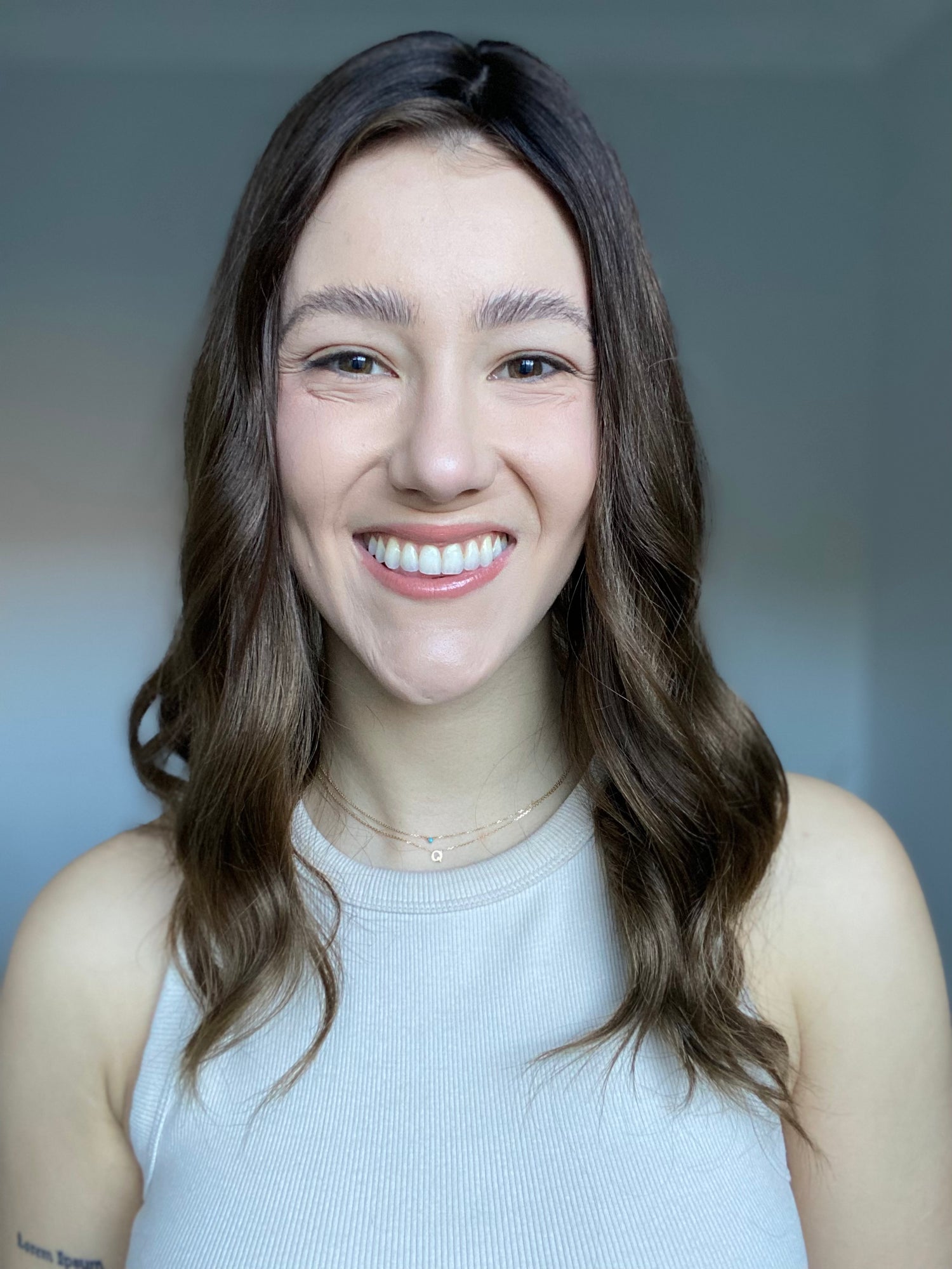 Chestnut Brunette Balayage 8x8 18 Inches Topper