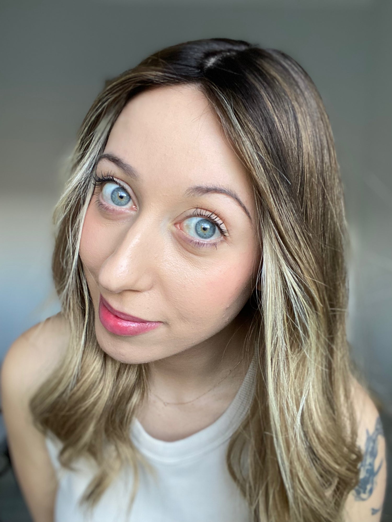 Classic Blonde Balayage 8x8 20 Inches Topper