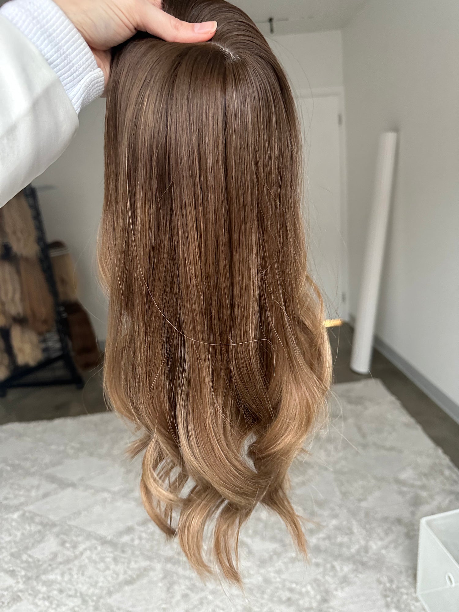 Soft Neutral Brunette 7x7 16 Inches Topper