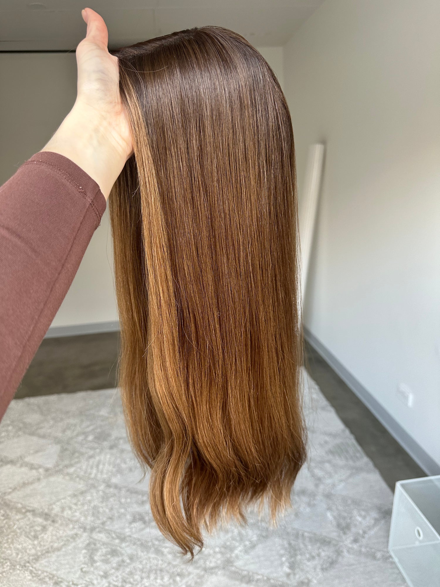 Soft Brunette Balayage 7x7 20 inches Topper