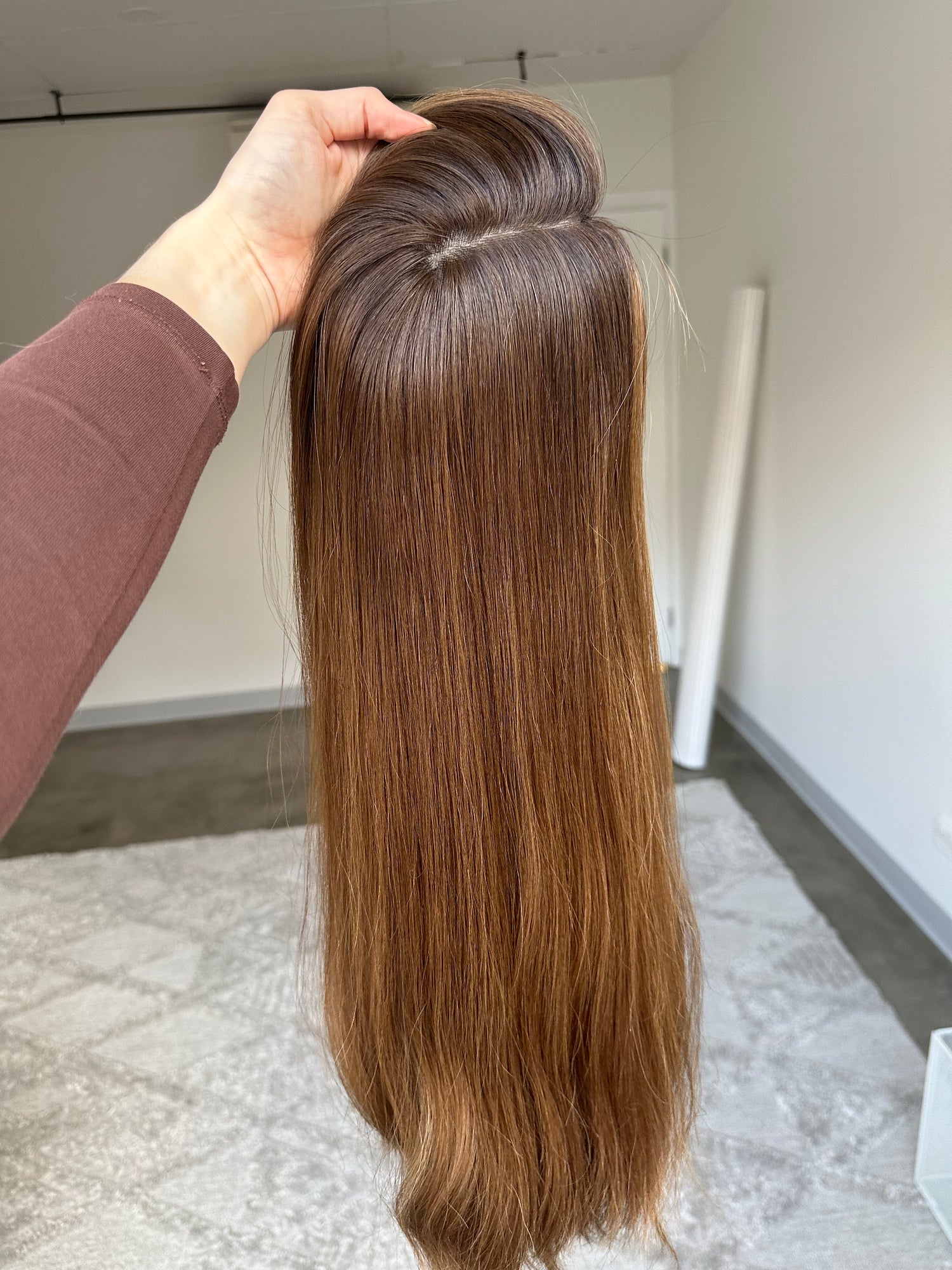 Soft Brunette Balayage 7x7 20 inches Topper