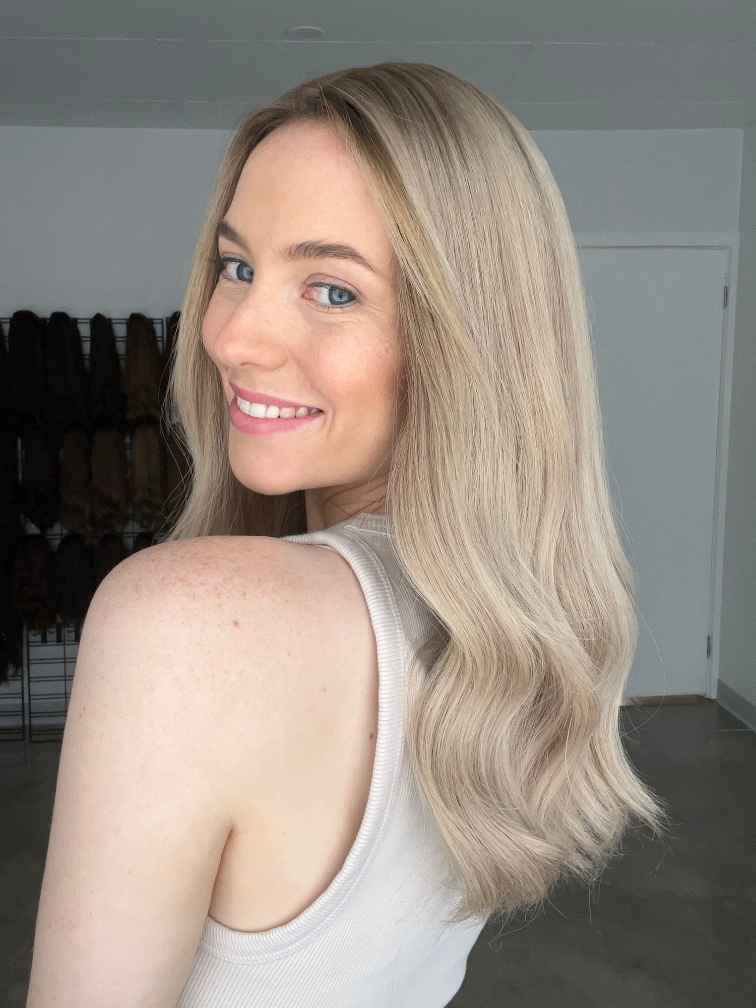 Light Neutral Blonde 8x8 18 Inches Topper