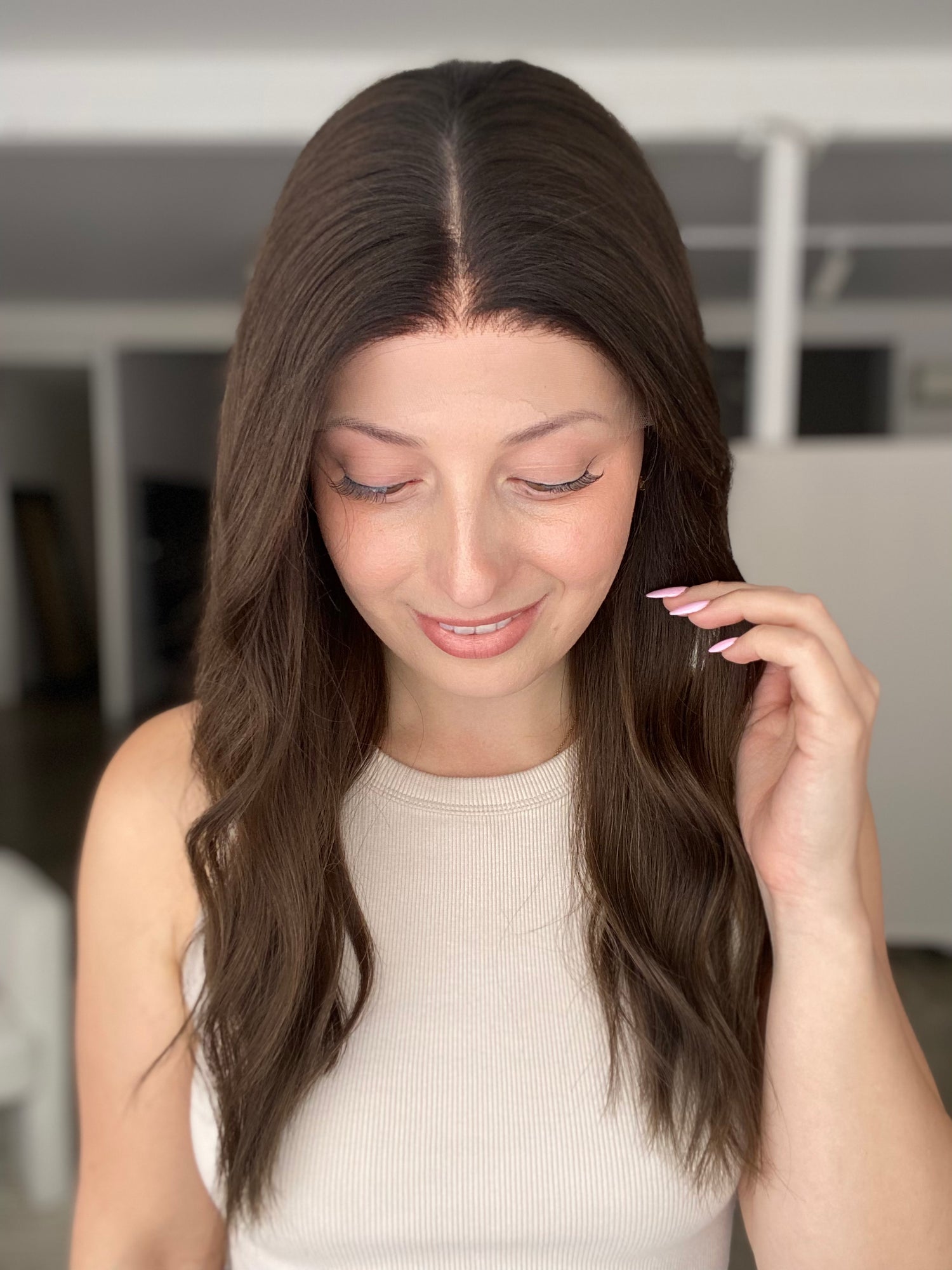 Subtle Dimensional Brunette // Luxe Wig // 20 Inches // M Cap