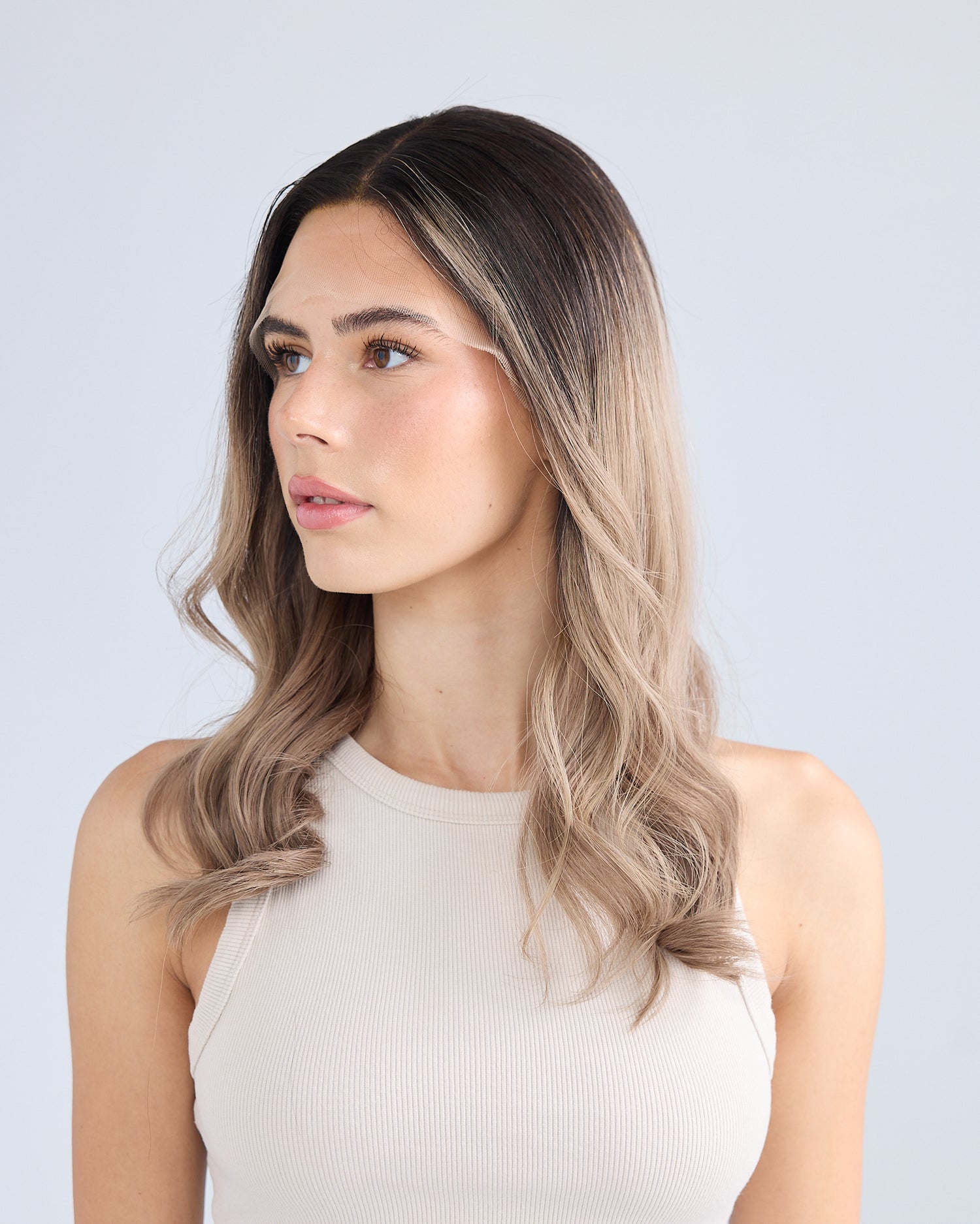 Second Chance // Dark Ash Balayage // M Cap // Luxe Wig // 20 Inches