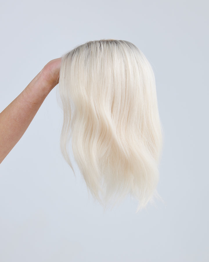 ICY BLONDE // LACE TOPPER // 12 INCHES // 8x8 CAP