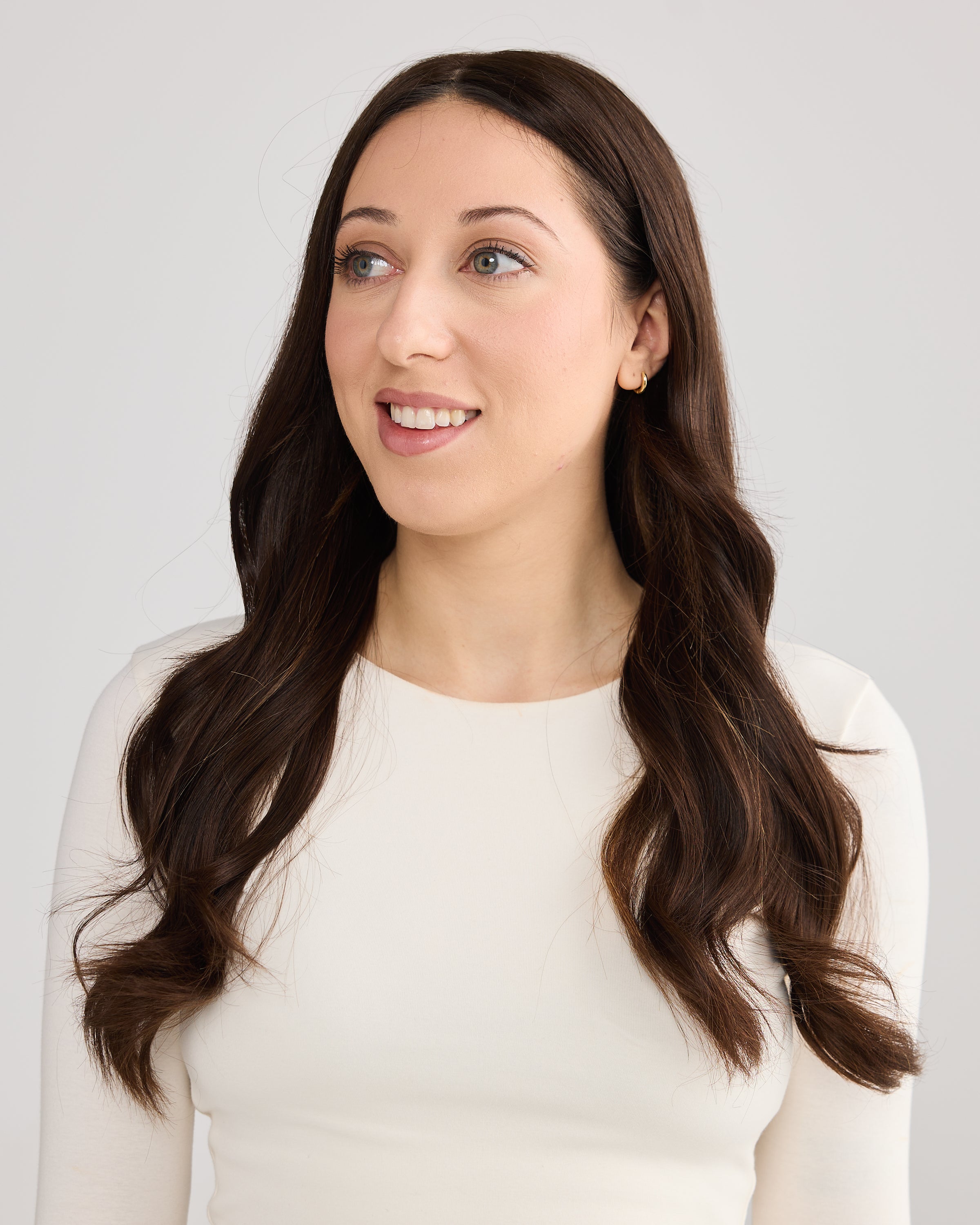 NATURAL DEEP BRUNETTE // LACE TOPPER // 22 INCHES // 8x8 CAP