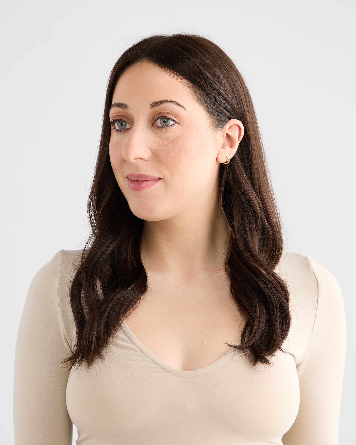 NATURAL DEEP BRUNETTE // LACE TOPPER // 18 INCHES // 8x8 CAP