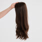 NATURAL DEEP BRUNETTE // LACE TOPPER // 18 INCHES // 8x8 CAP